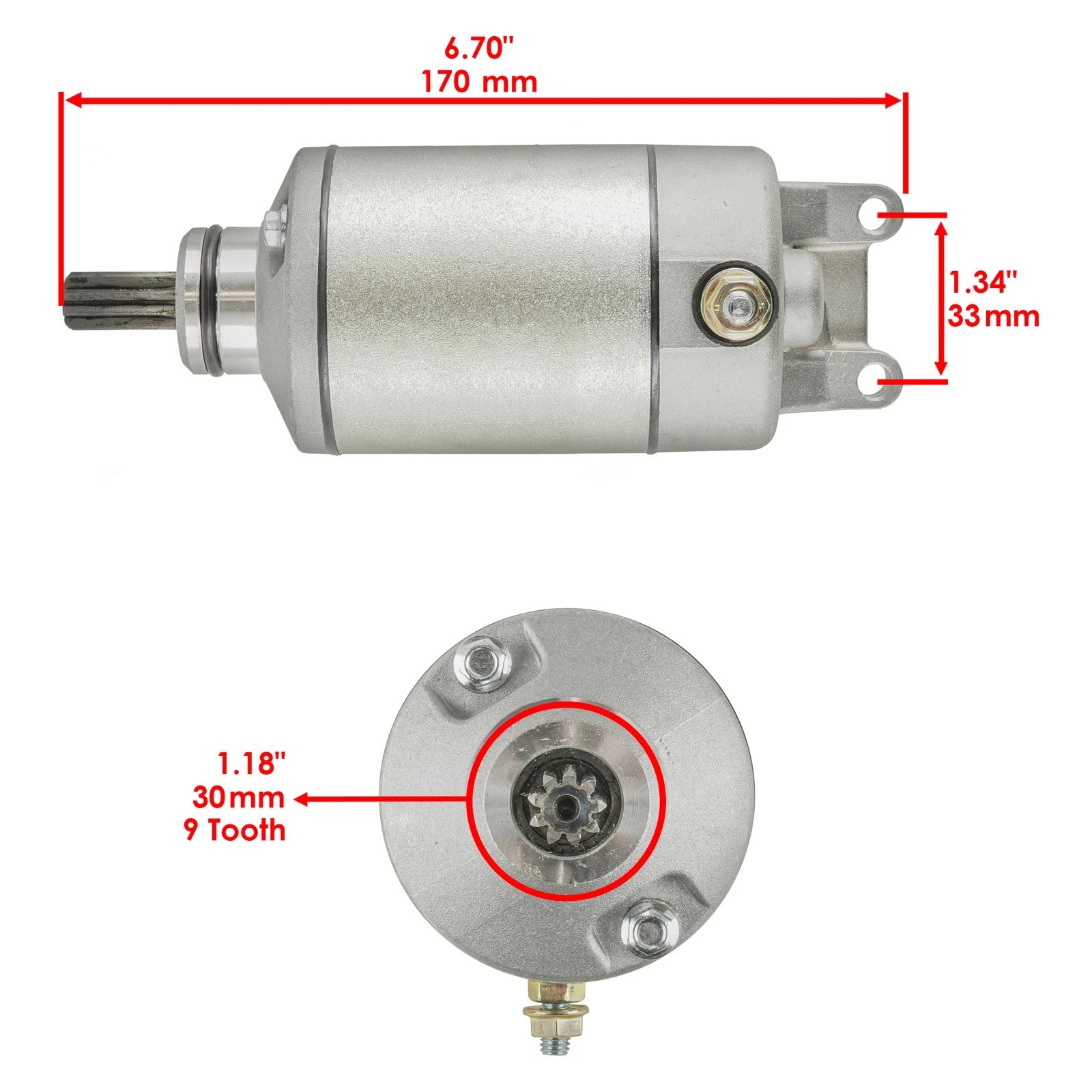 Starter & Relay Solenoid for Suzuki LT-Z400 LT-Z400F Quadsport Z400 2003-2008