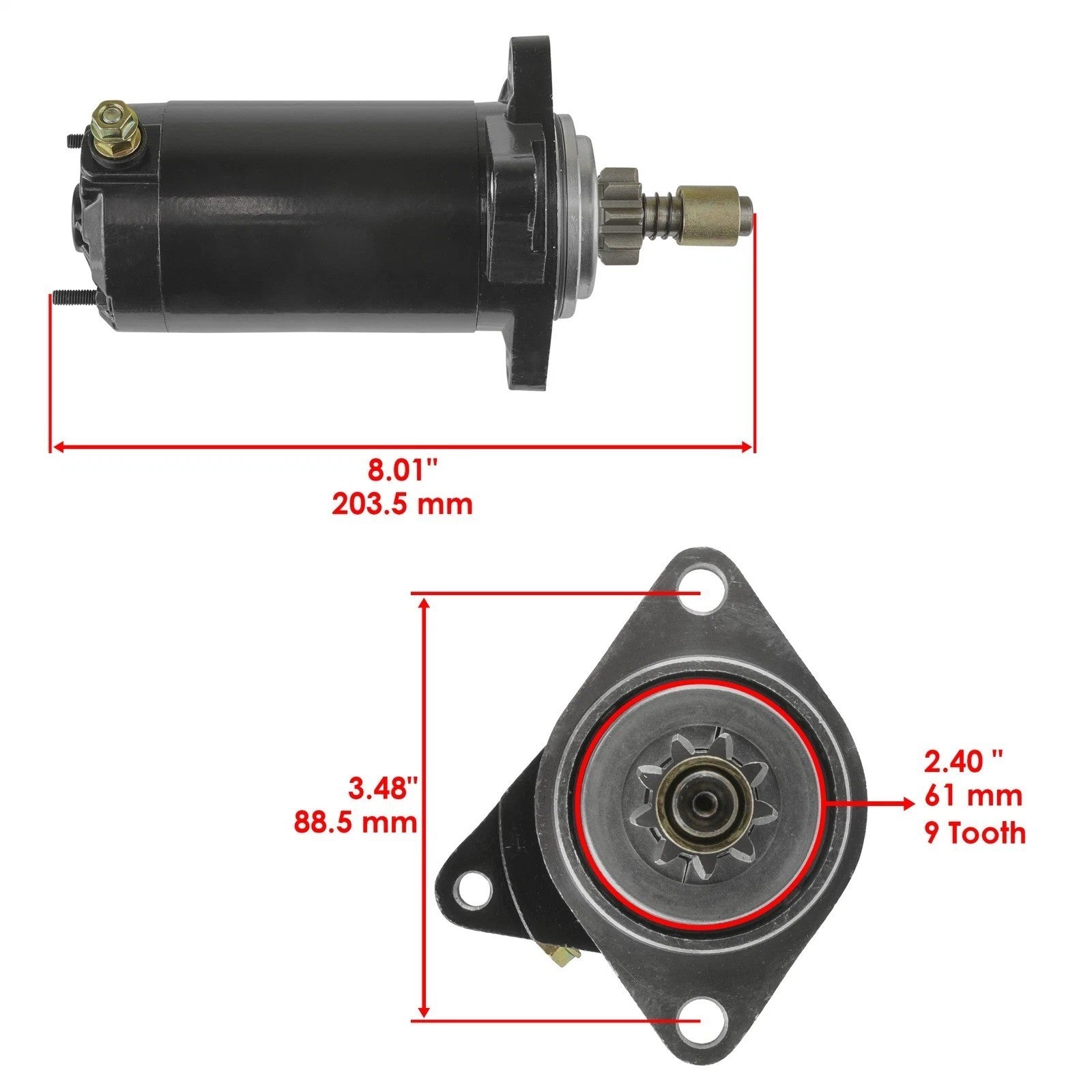 Caltric Starter for Seadoo SP SPX 580 650 720 780 1995 1996 1997 Sea-Doo