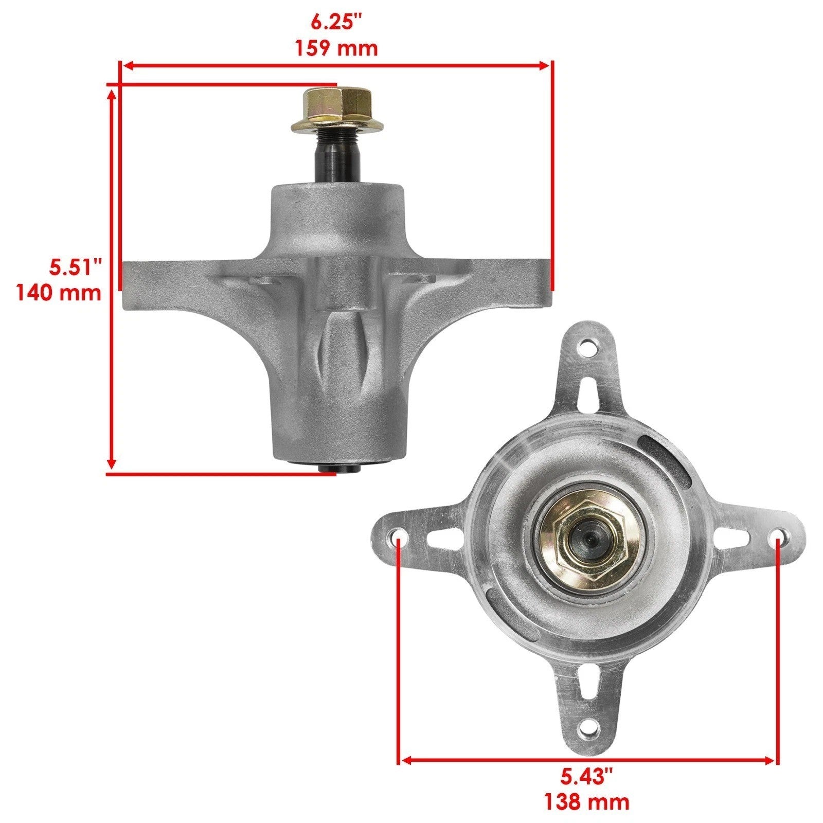 50" Deck Spindles & Kit for Exmark QTS691KA502 QTS725GKC50200 QTS691KA502