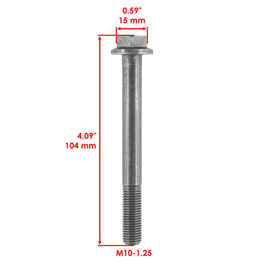 2x Rear Arm Upper or Lower Bolt w/ Nut for Polaris Ranger  700 800 EFI 4x4 09-11