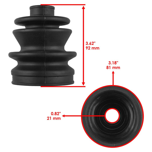Front Axle Inner Outer CV Boot Kit for Arctic Cat 250 300 400 454 500 4X4 98-01