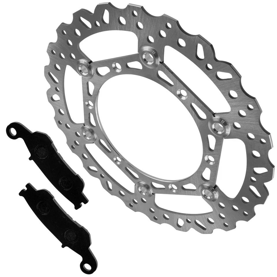 Front Brake Disc & Pads For Yamaha YZ125X 2021-25 YZ250FX YZ250X YZ450F 2020-25