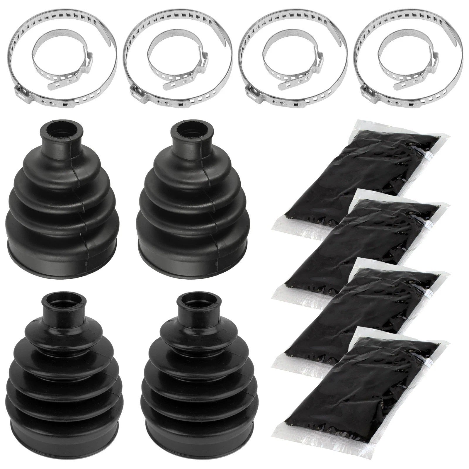 2 Front Axle Inner Outer CV Boot Kit for Can-Am Outlander Max 400 Xt 2006-2012