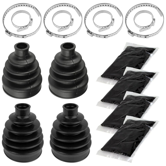 2 Front Axle Inner Outer CV Boot Kit for Can-Am Outlander Max 400 Xt 2006-2012
