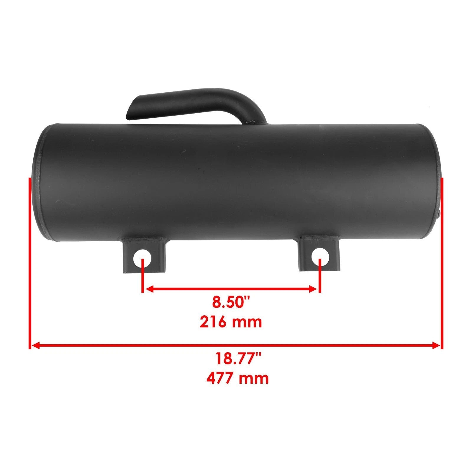 Complete Exhaust Muffler w/ Gasket Kit fits Polaris Ranger XP 700 4x4 2006-2008