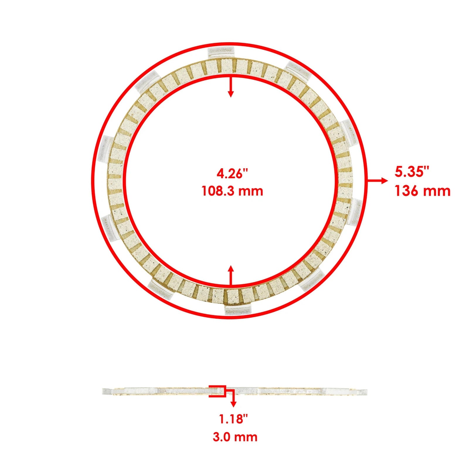 Caltric 22210-MKN-305 Clutch Plates Springs Kit for Honda CB650R CBR650R NC750X