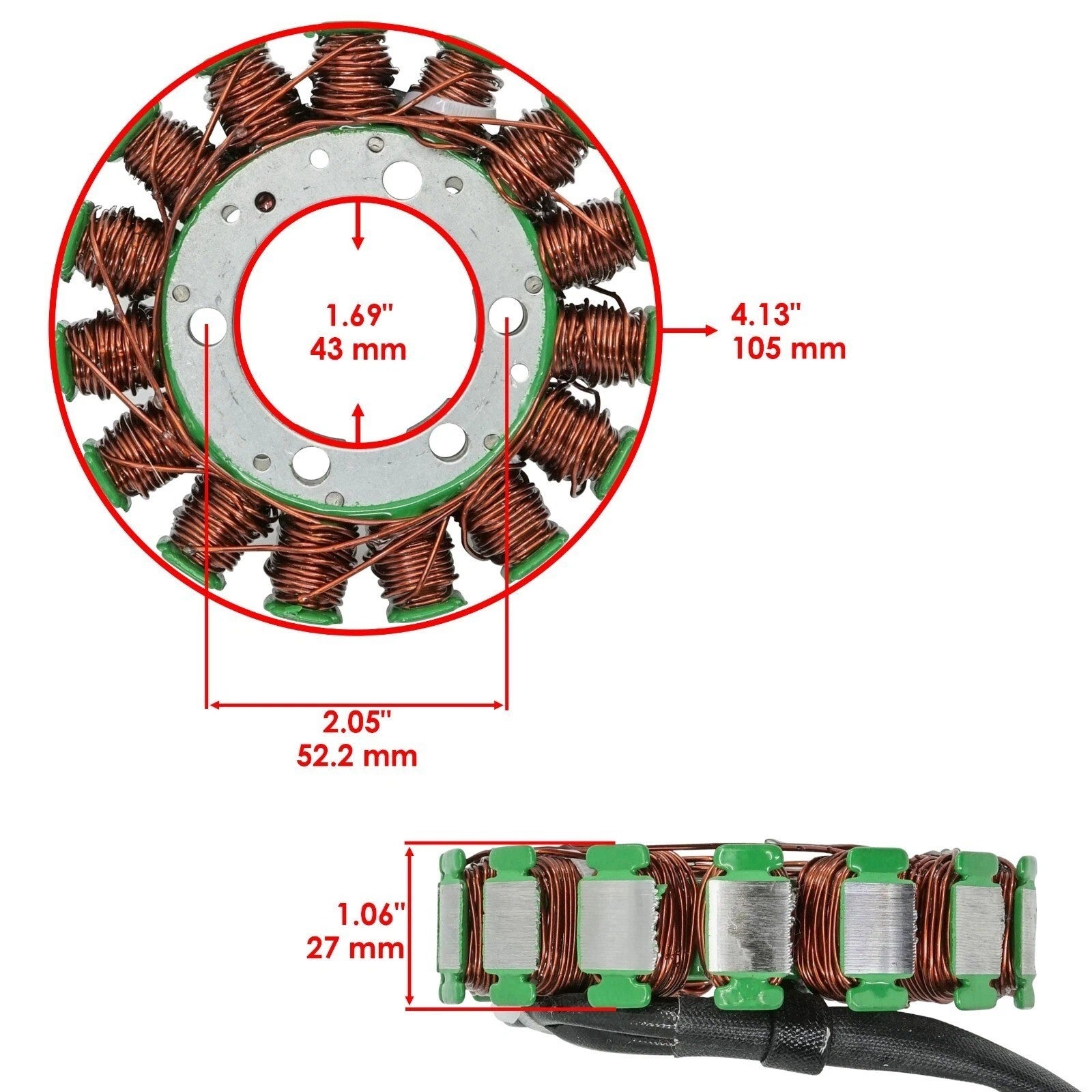 Stator & Gasket for Kawasaki Ninja ZX10R ZX1000 ZX1000F 2008 2009 2010 Magneto