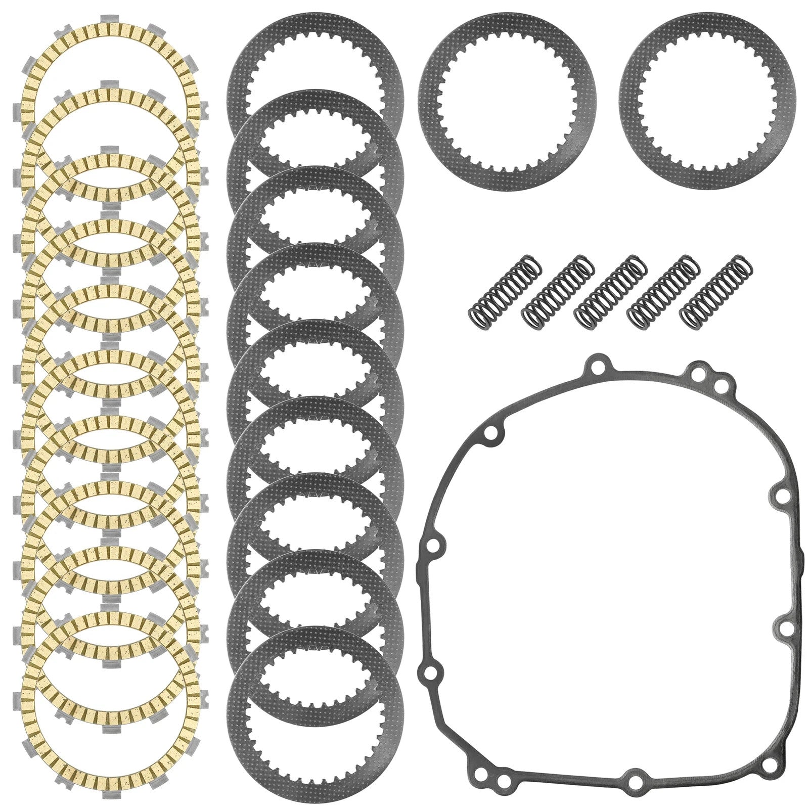 Clutch Friction w/ Steel Plates Gasket kit for Kawasaki Z1000 ZR1000 2010 - 2015