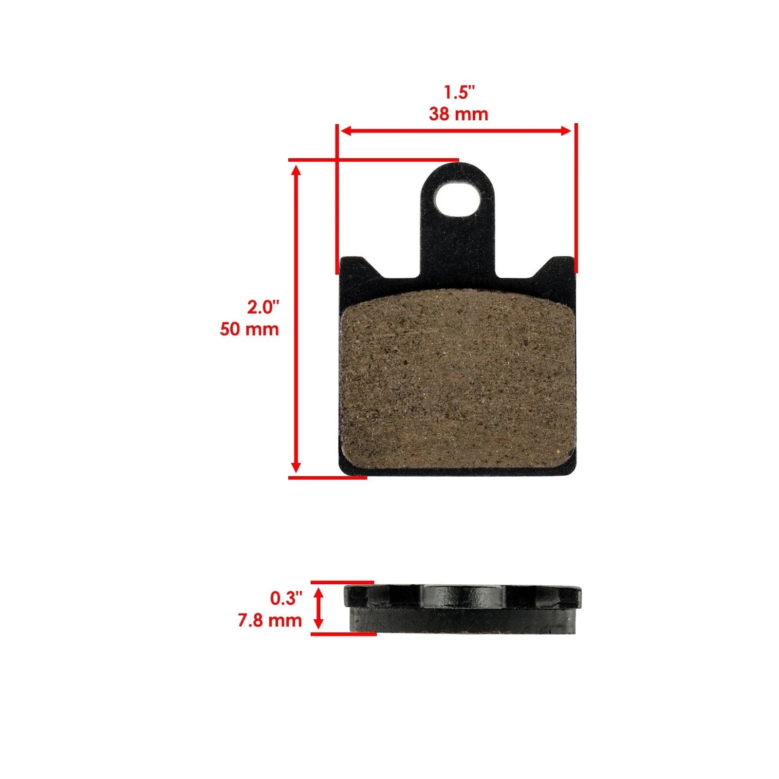 Caltric Front and Rear Brake Pads for Kawasaki ZX6R ZX-6R Ninja ZX600 2007-2012