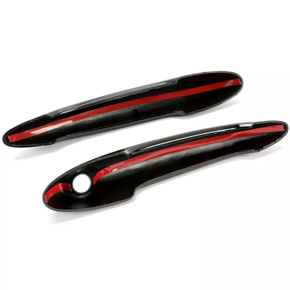 HECASA Glossy Black Door Handle Covers For MINI Cooper S R50 R52 R55 R56 R59 R61