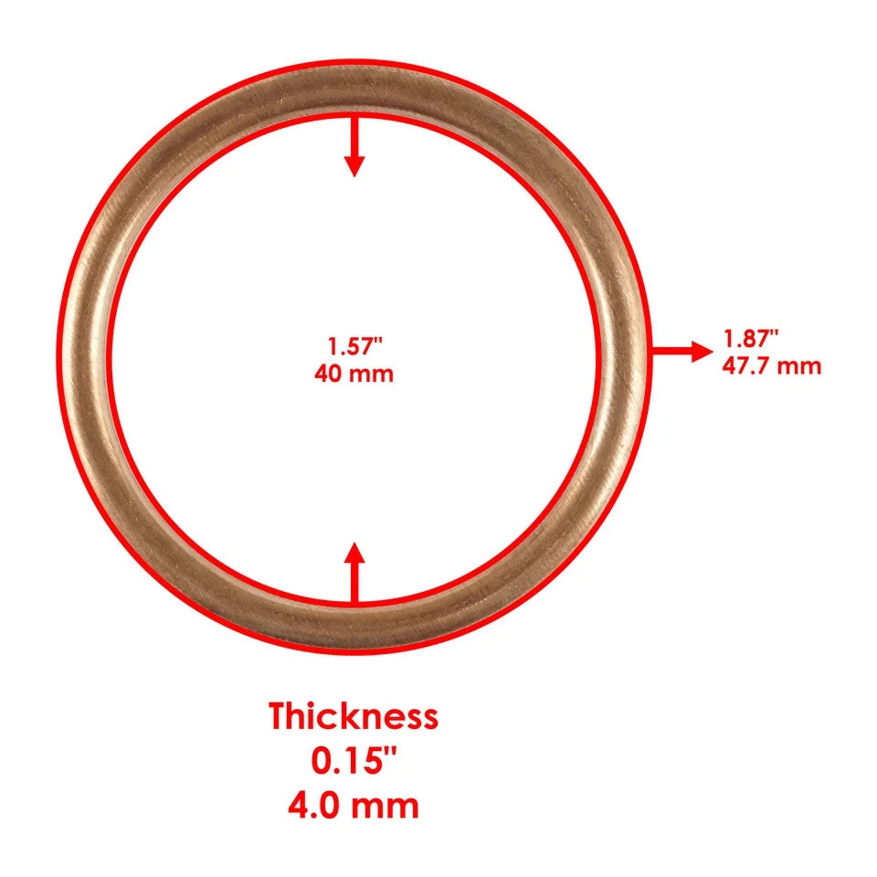 Caltric Exhaust Pipe Gasket for Honda 18291-MEB-670 Exhaust Muffler Pipe Gasket