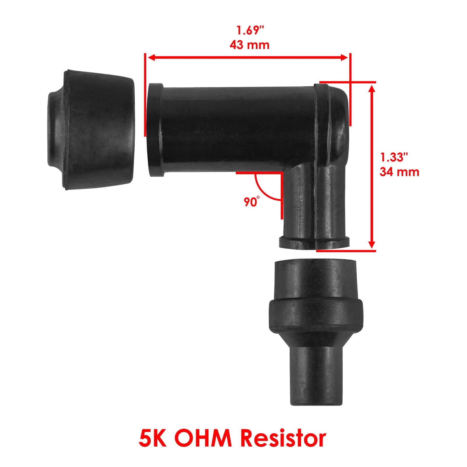 Ignition Coil with Spark Plug Cap for Yamaha TT-R90 TTR90 TTR90E 2000 2001- 2007