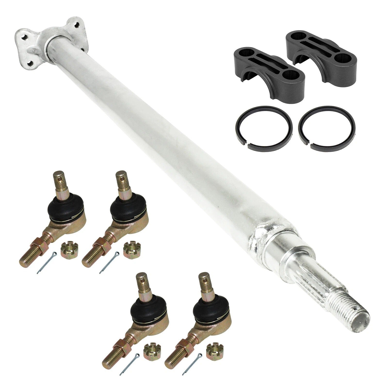 for Yamaha Raptor 660 660R YFM660R 01-05 Steering Stem Shaft w/ Tie Rod End Kit