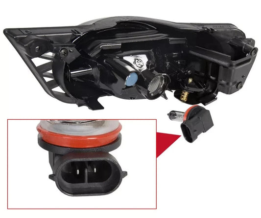 For 2009-2011 Honda Civic 4-Door Sedan Bumper Fog Lights Driving Lamps w/Switch