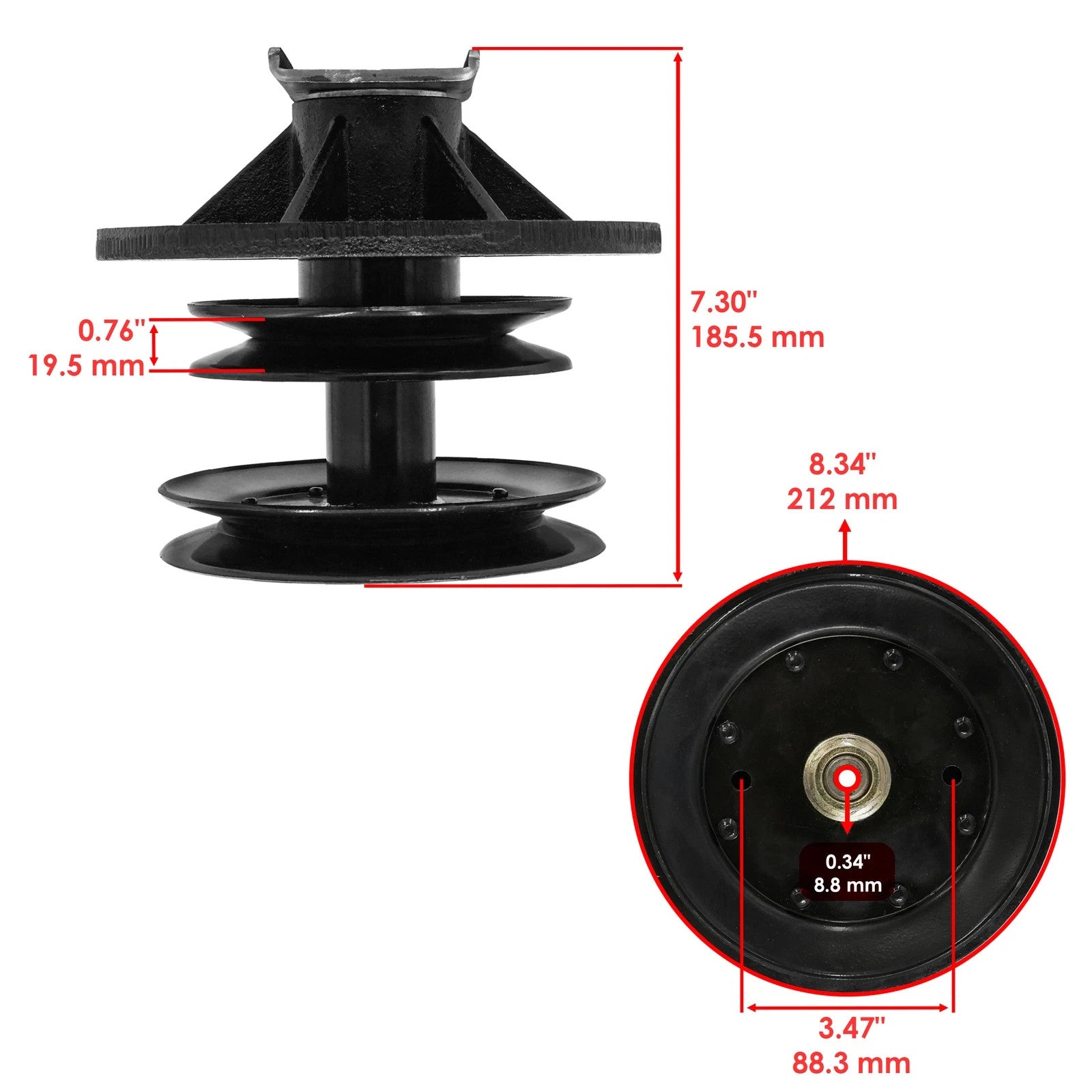 Spindles Assembly for Toro Z252 Z253 Z255 Z Master Zero-Turn Mower 62" Deck