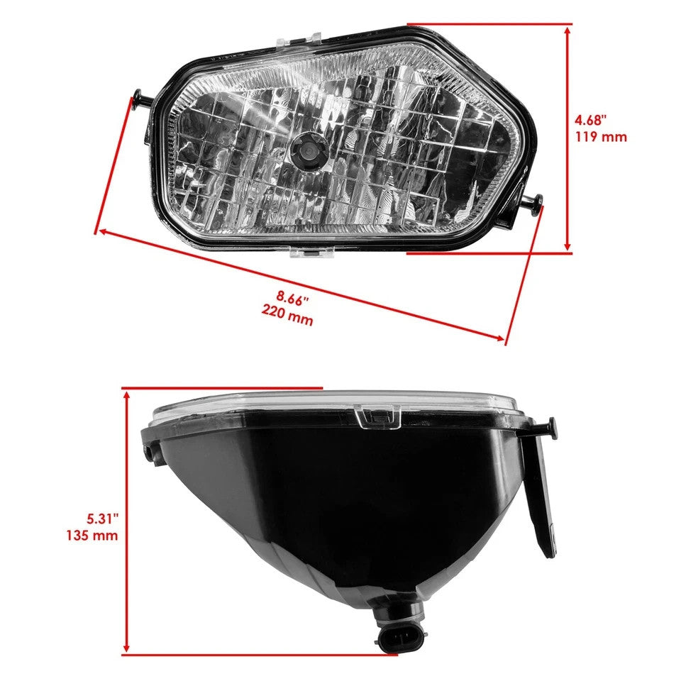 Front Left Headlight & Bulb For Polaris Sportsman 850 High Lifter 2016-2022