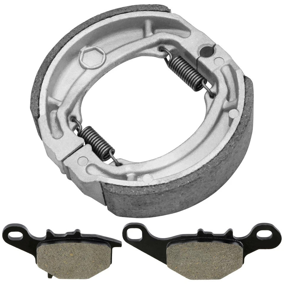 Front Brake Pads and Rear Brake Shoes for Suzuki DR-Z125L DRZ125L 2003-2019