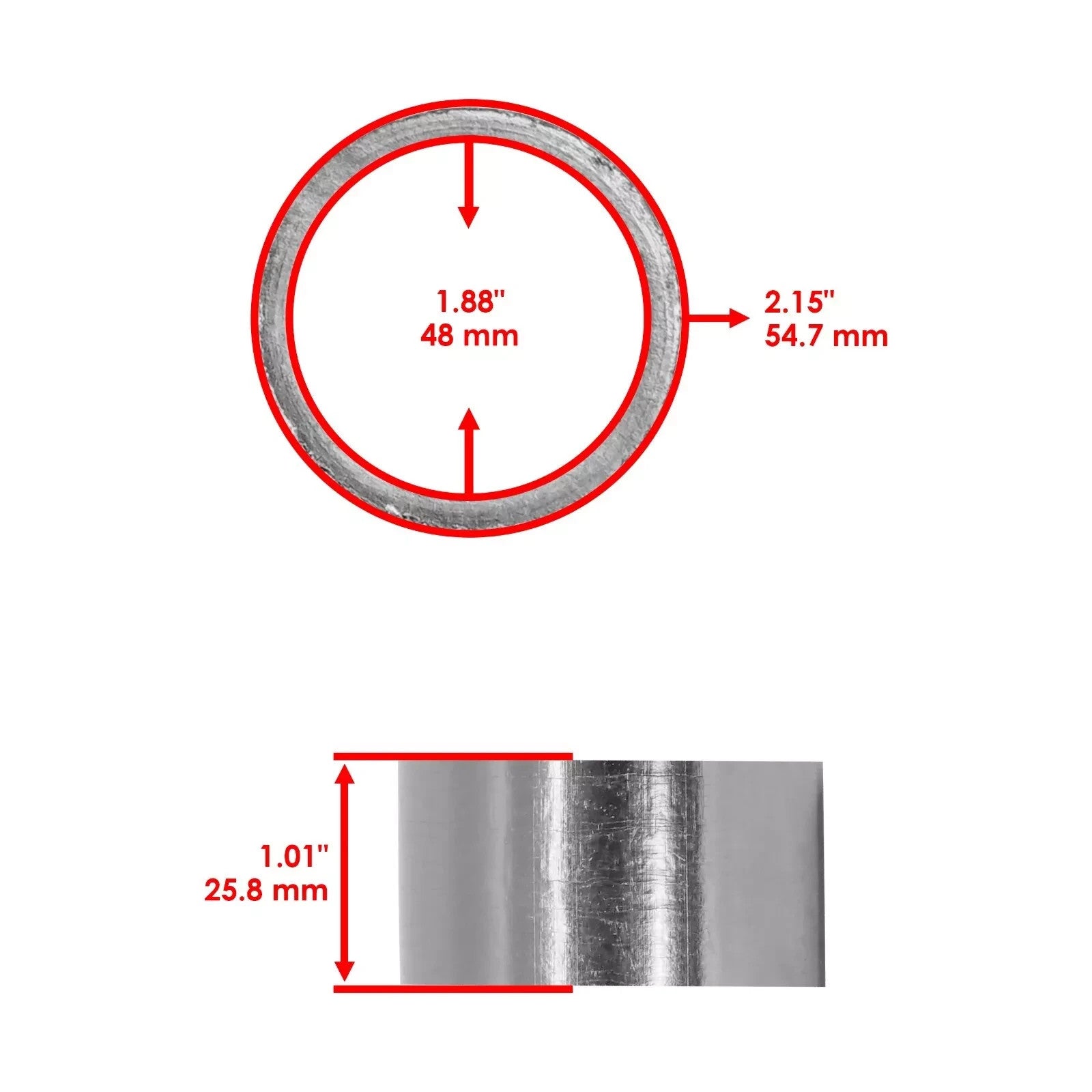 Muffler Connector Gasket for Suzuki GSX1300R Hayabusa 1300 1999-2022