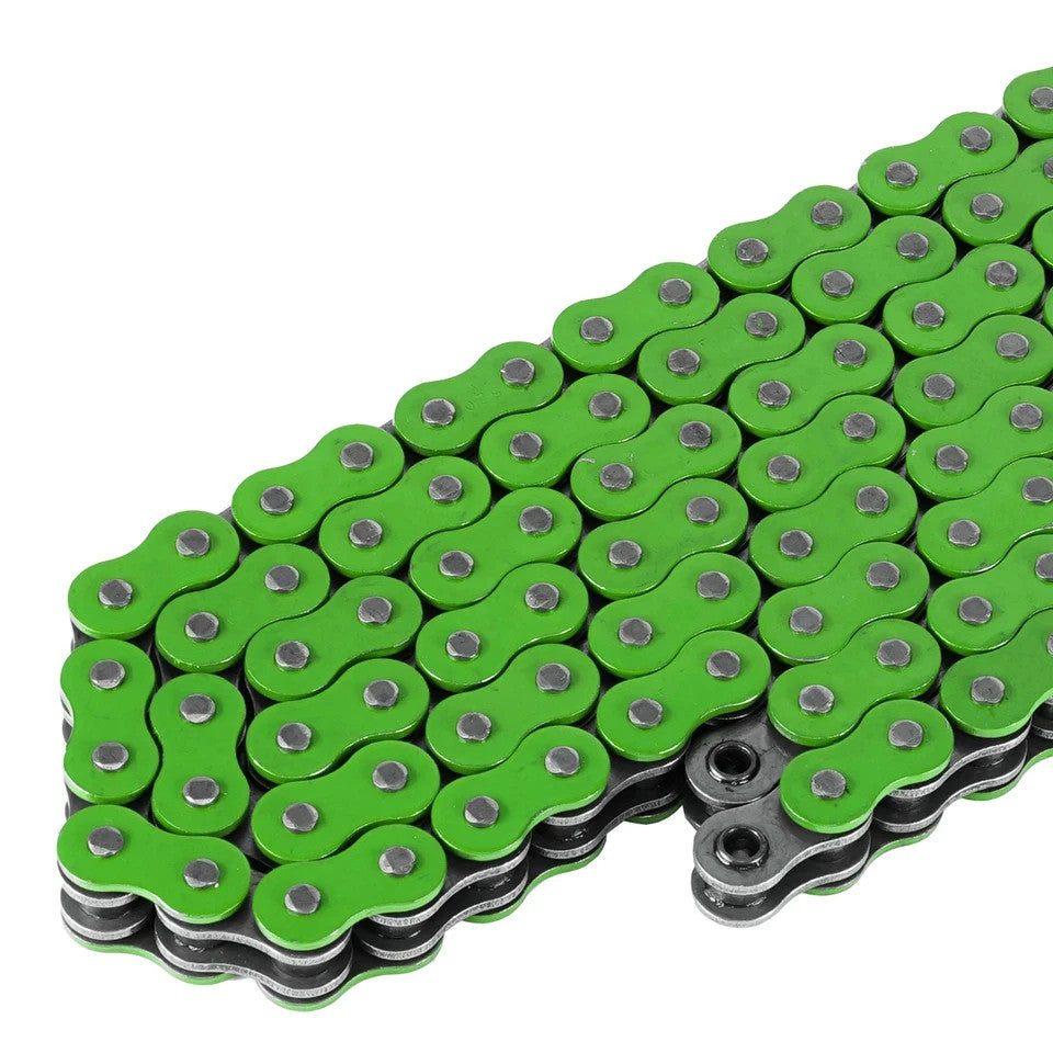 Green Drive Chain Dirt Bike 520 X 120 520-Pitch 120-Links w/O-Ring 2 master link