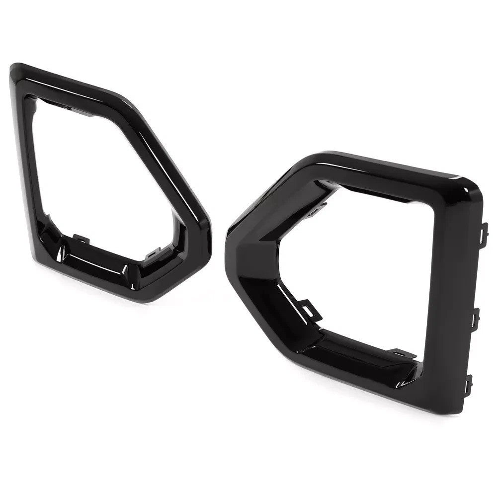 HECASA Pair Fog Light Bezel Cover For GMC Sierra 1500 Denali 2019-2022#84176752