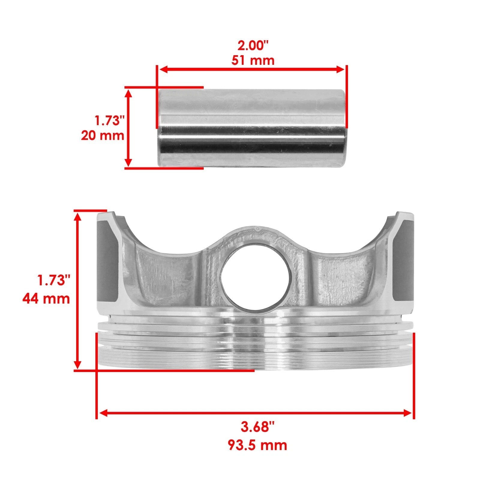 Cylinder Piston For Suzuki Quadsport Z400 03-09 12-13/ DRZ400 2000-24