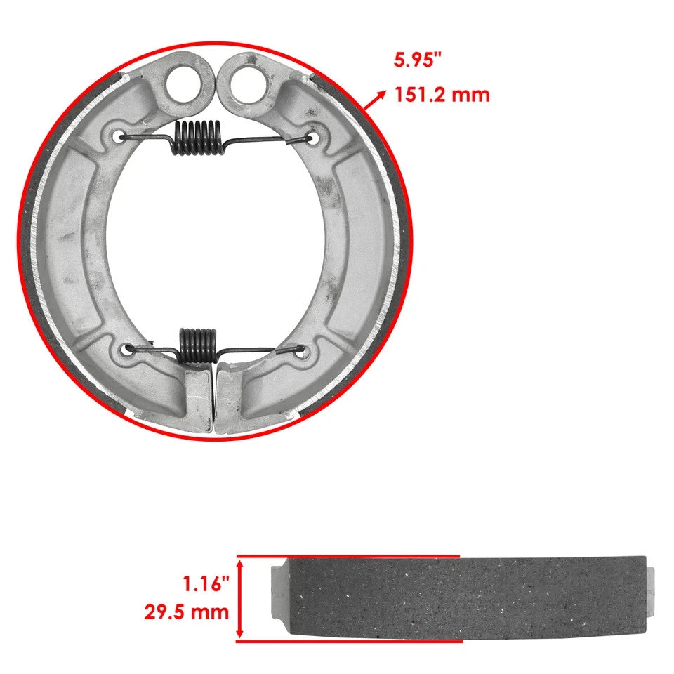 for Yamaha Bruin 250 YFM250 YFM250B 2005 2006 Rear Brake Shoes