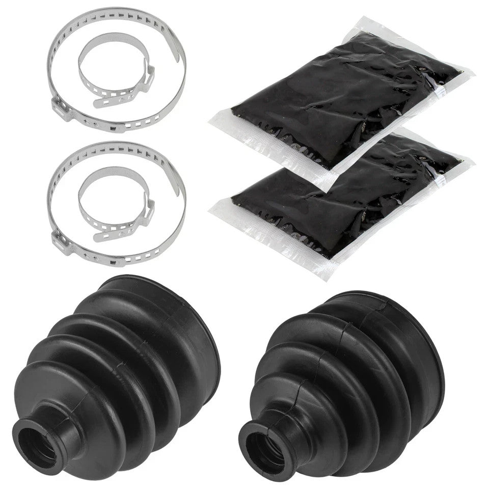 Front Axle Inner Outer CV Boot Kit for Kawasaki Mule 2510 KAF620A 4X4 2000