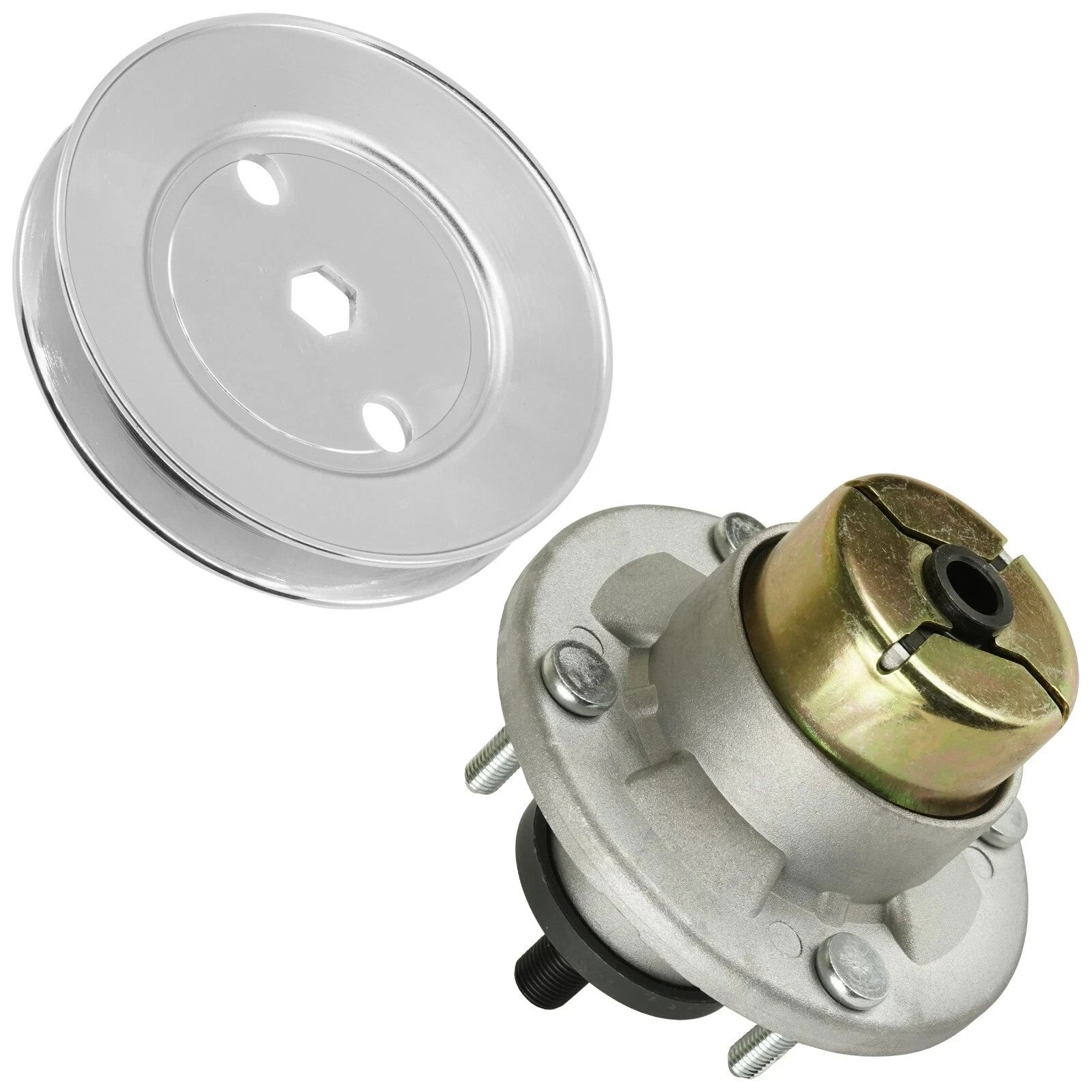 Mower Deck Spindle w/Pulley for John Deere X380 X384 X390 X394 X570 48" 54"