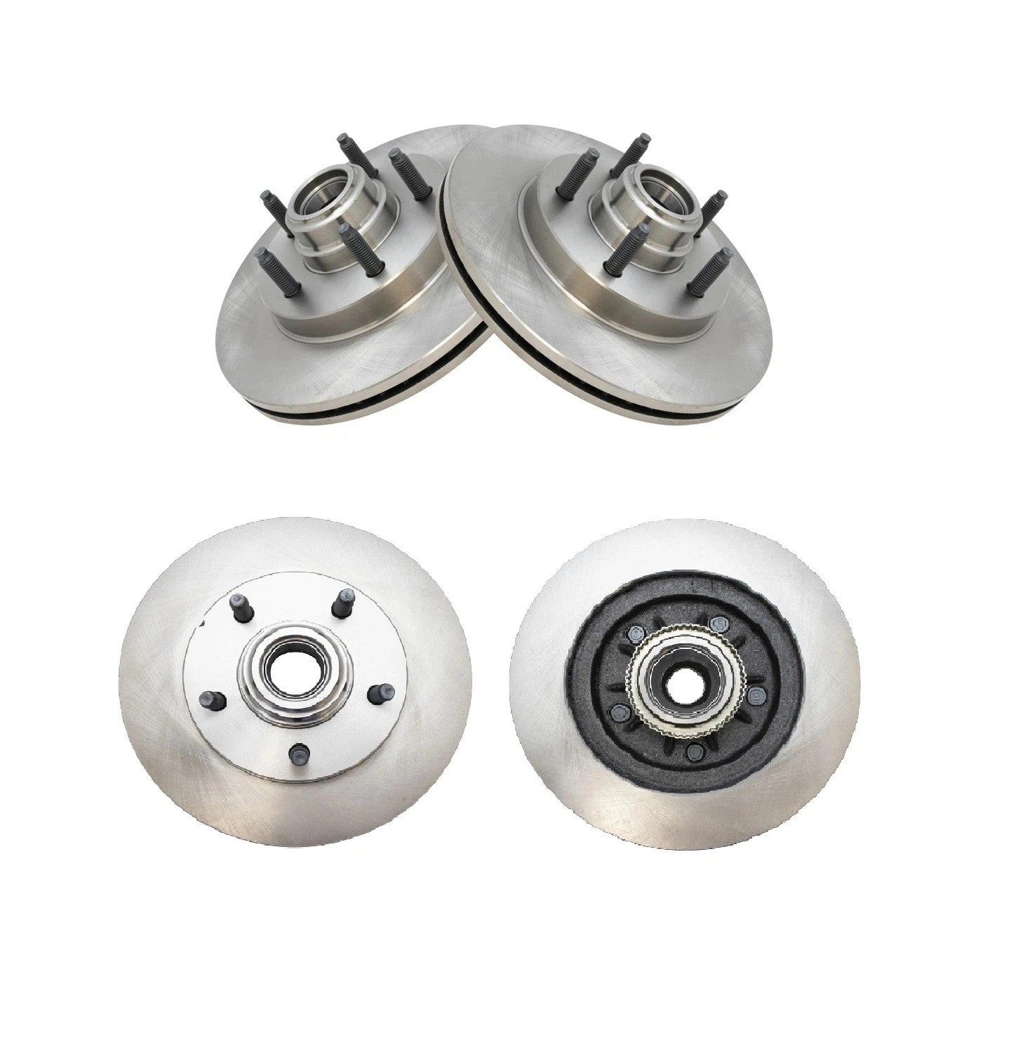 Front Brake Rotor Pair Set of 2 for F150 Pickup Truck 2WD 2x4 Blackwood