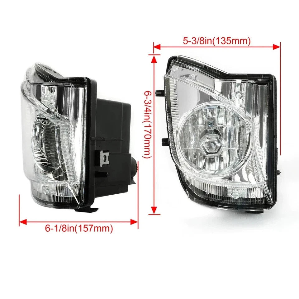 HECASA For 2006-2010 Lexus IS250 IS350 Bumper Fog Lights Lamp w/Bulbs Left+Right