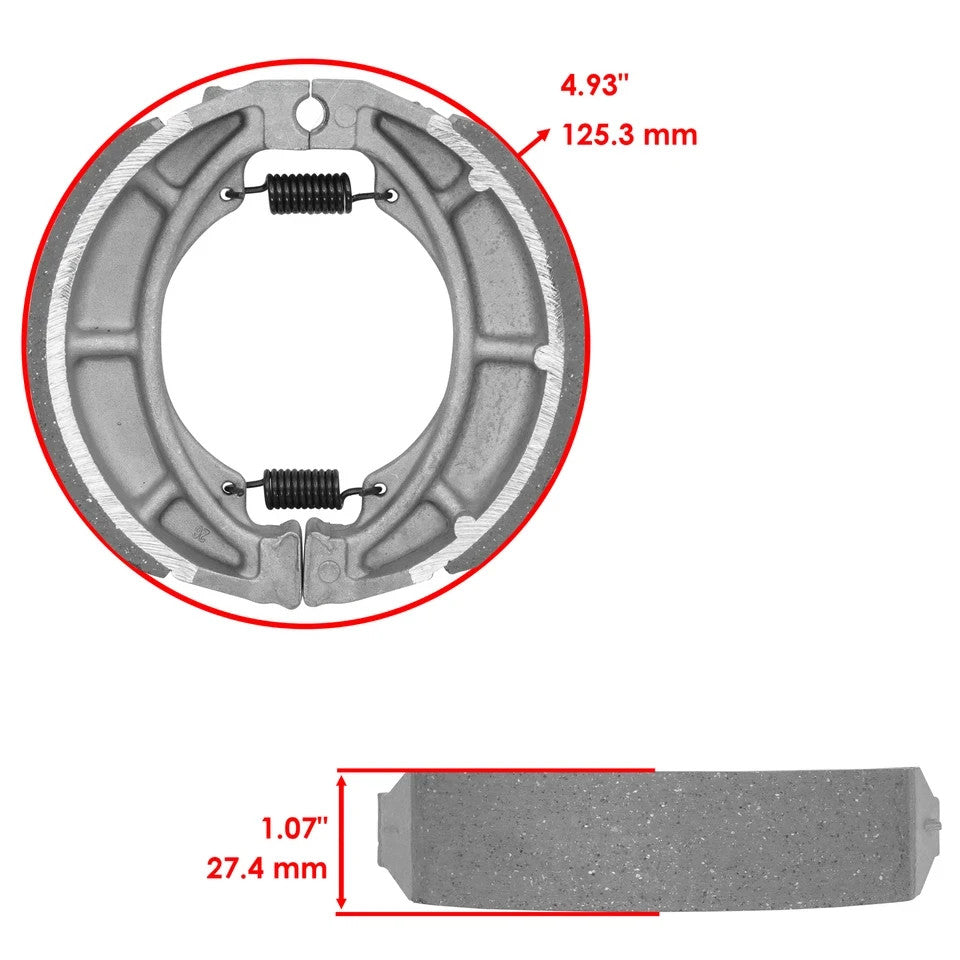 For Suzuki DR200 1986 1987 DR200S 2015-2019 DR200SE 1996-2013 Rear Brake Shoes
