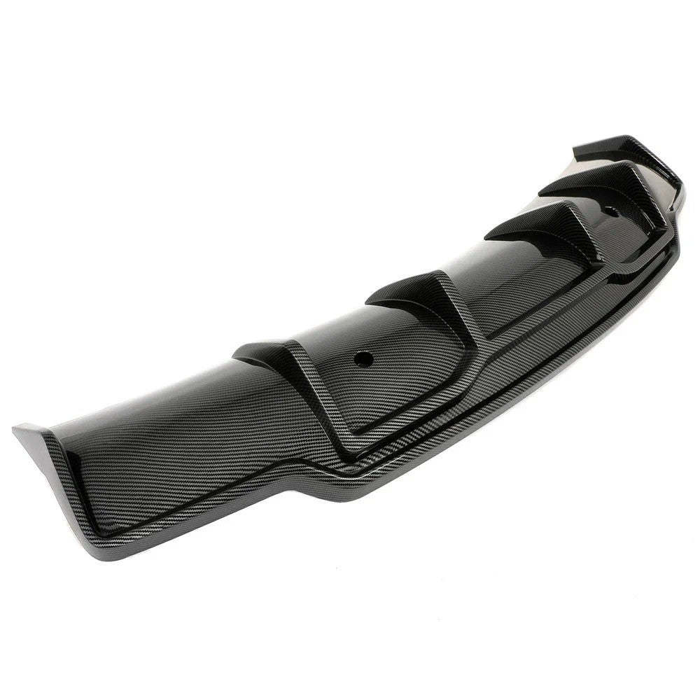 HECASA Carbon Fiber Color ABS Rear Lip Bumper Diffuser For Tesla Model 3 2017-23
