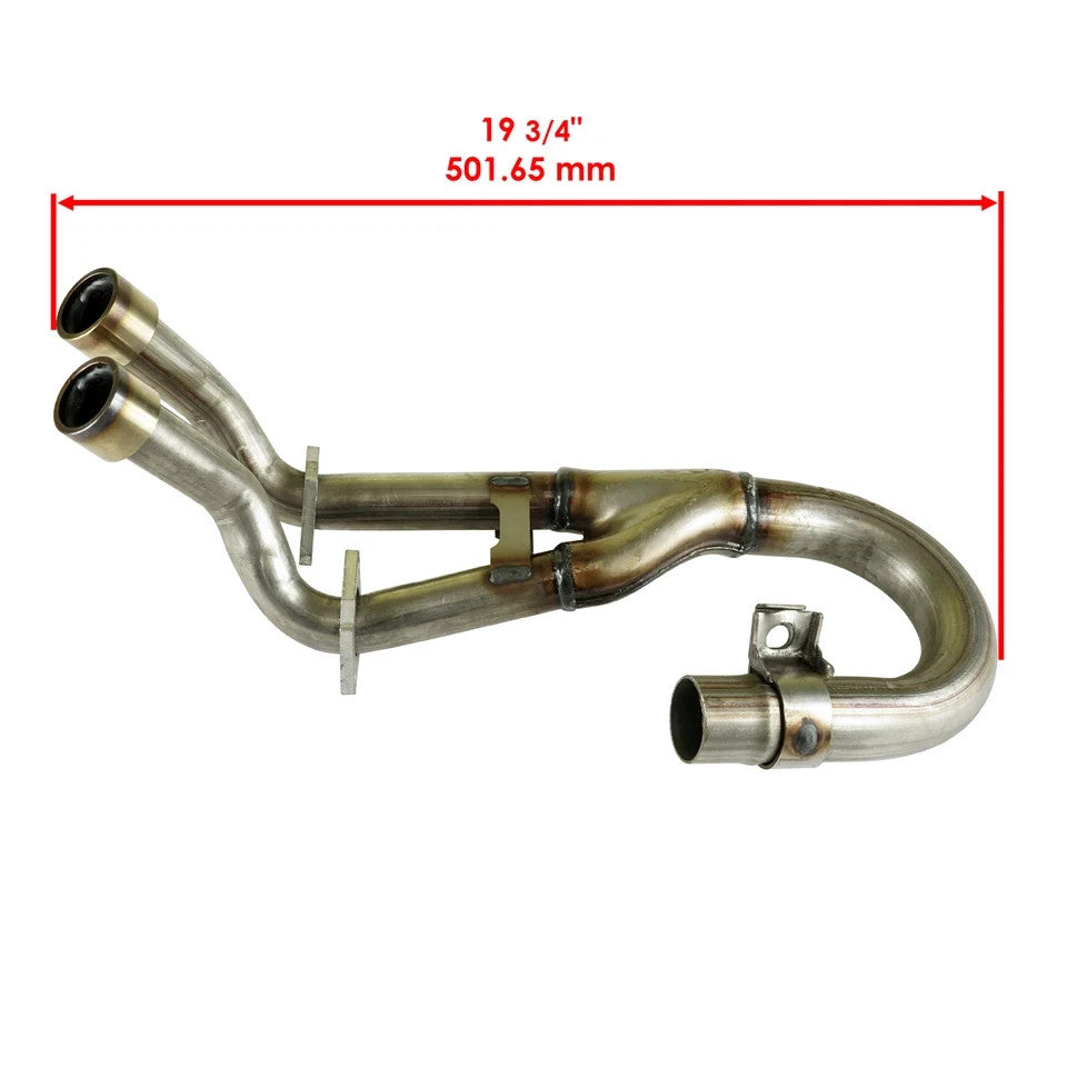 Exhaust Pipe W/ Gaskets for Yamaha Rhino 660 YXR660 YXR 660 2004 2005 2006 2007
