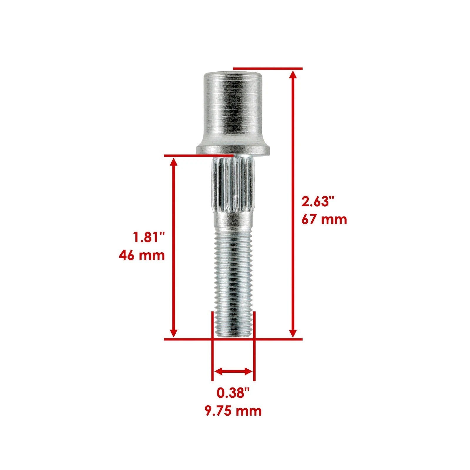 4 Front or Rear Wheel Hub Stud For Can-Am Renegade 1000 1000R 4x4 2012 - 2020