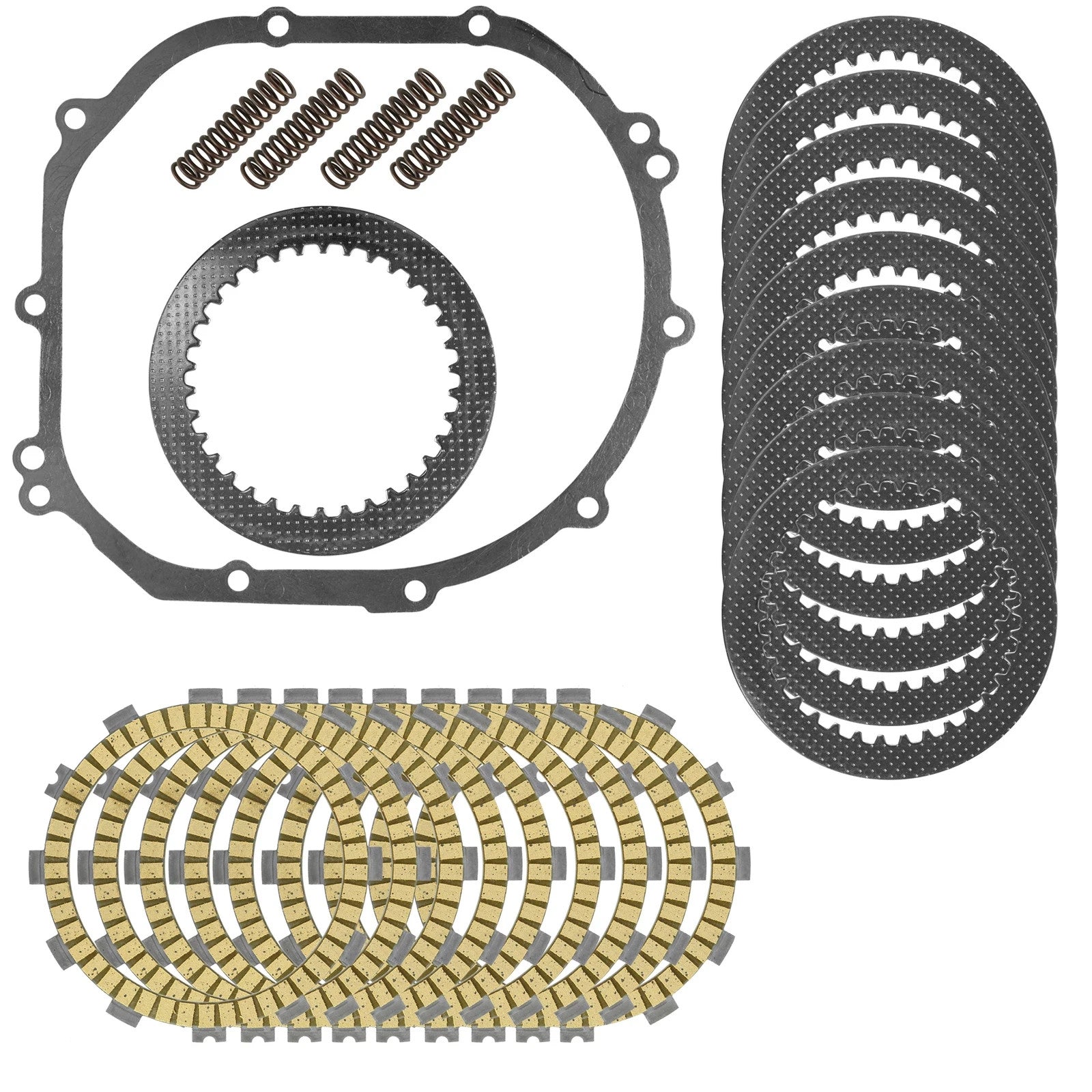 Clutch Friction Plates Spring and Gasket Kit for Kawasaki ZZR600 ZX600 2005-2008