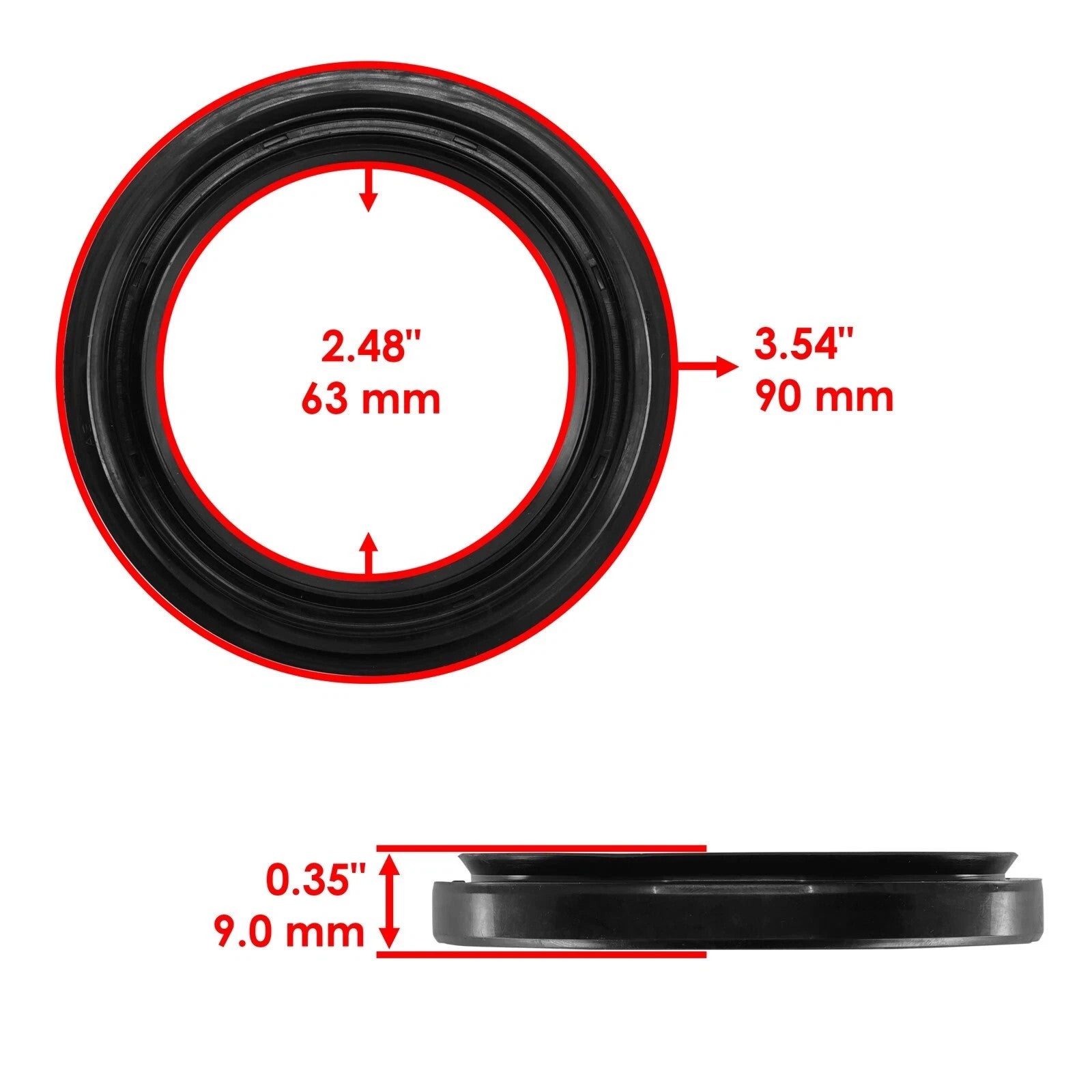 Rear Differential Seal & O Ring Kit For Yamaha Rhino 700 Hunter 2011-2013