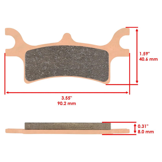 Brake Pads for Polaris 700 Sportsman 700 Front Rear Brakes 2002-2007