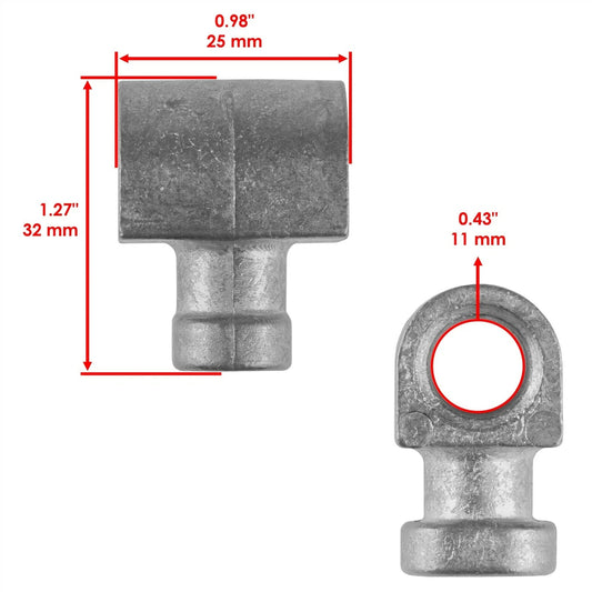 2 Deck Lift Bolt Nut Trunnion fits John Deere L120 L130 LA100 LA105 LA110 LA115