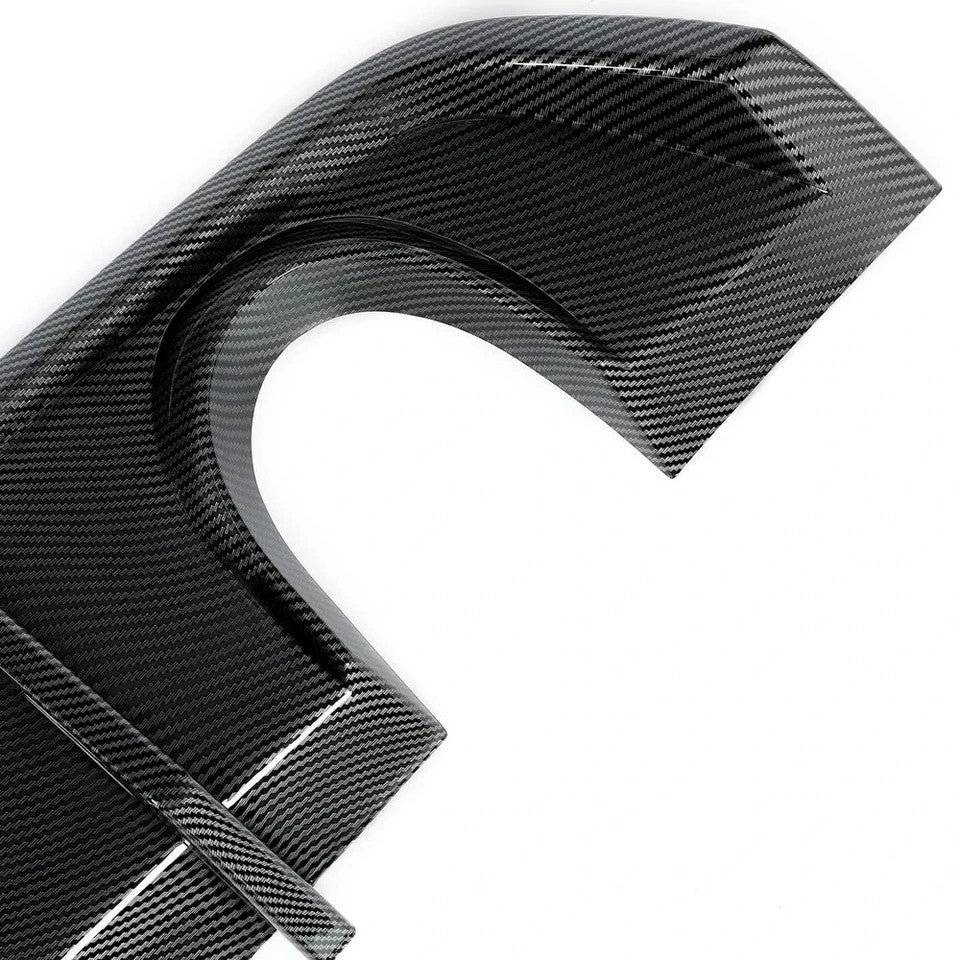 For Dodge Charger SRT8 12-14 Rear Diffuser Bumper Lip Valance Carbon Fiber Style