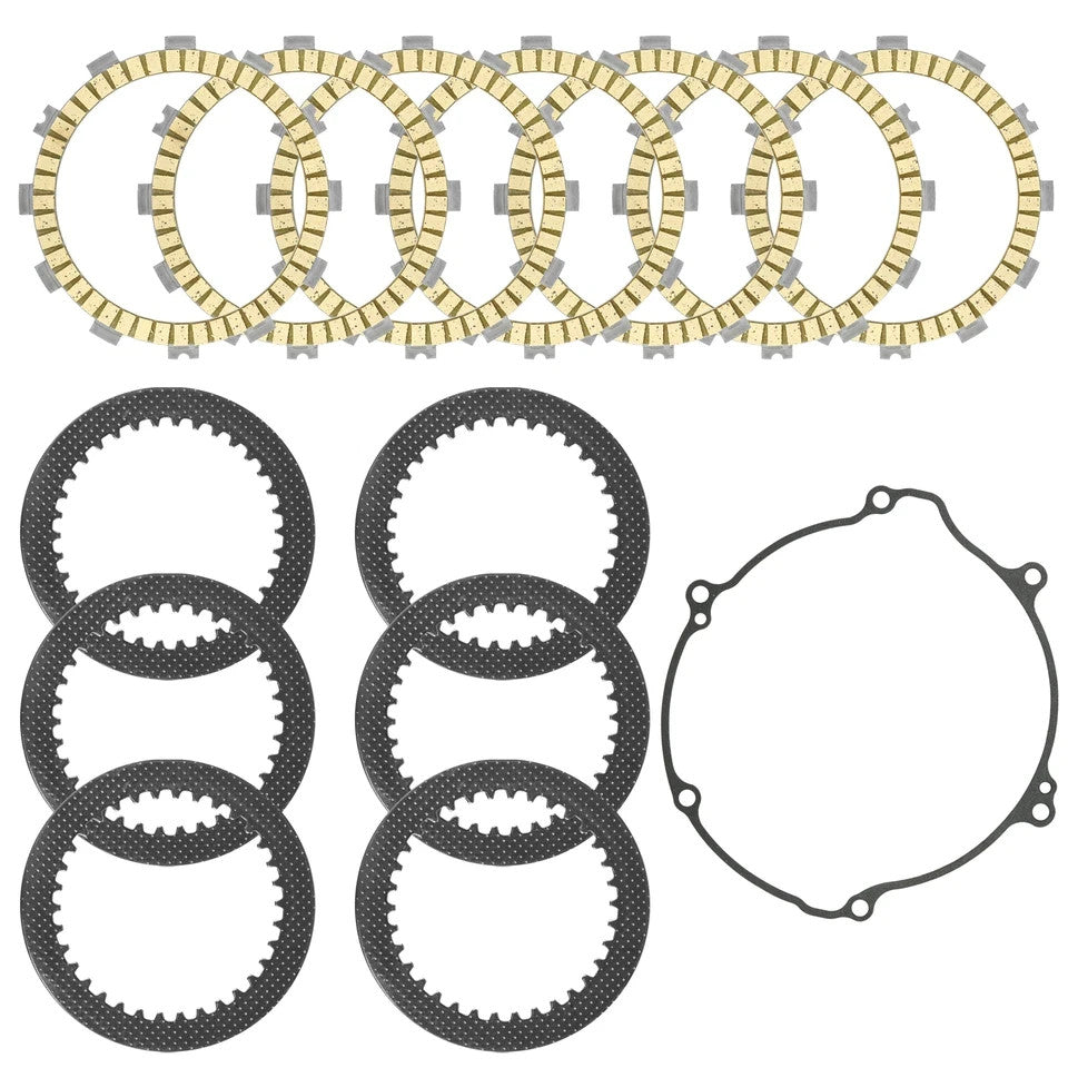 Caltric Clutch Friction and Steel Plates Kit for Kawasaki KX125 1994 - 2002