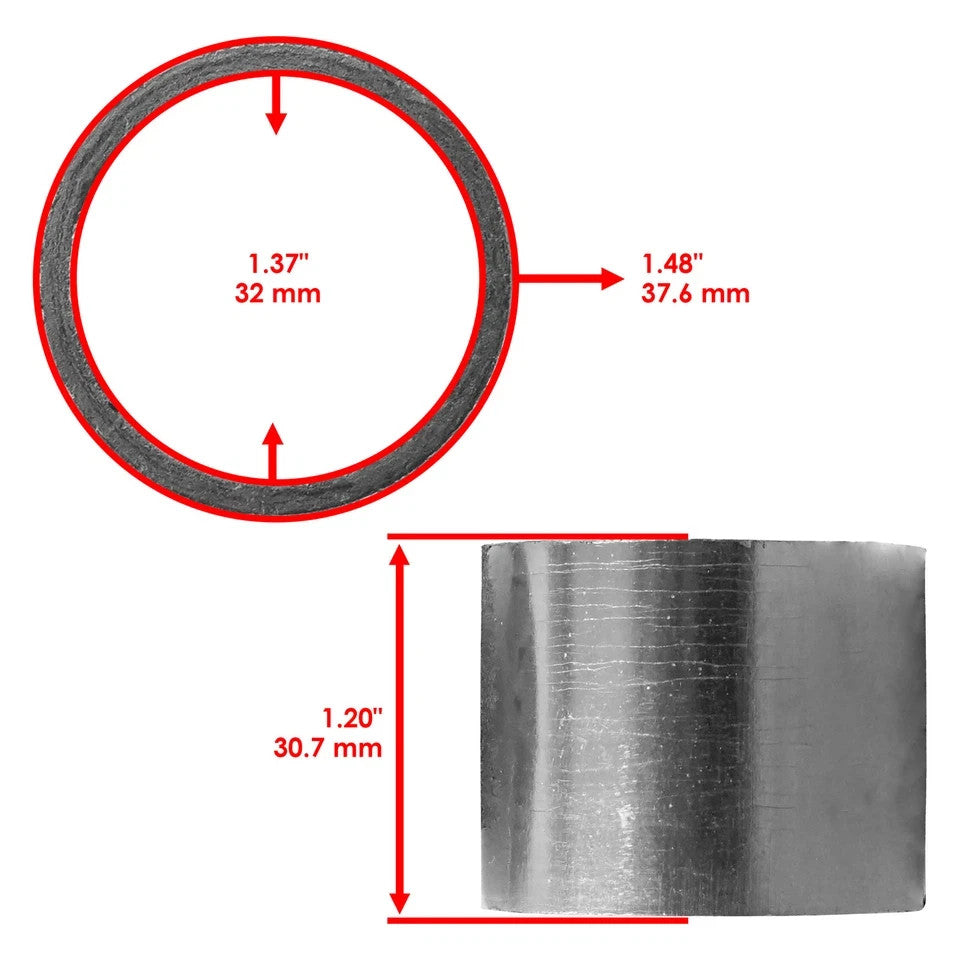 Exhaust Pipe Muffler Gaskets for Yamaha Kodiak 400 YFM400F 4X4 1993-2006