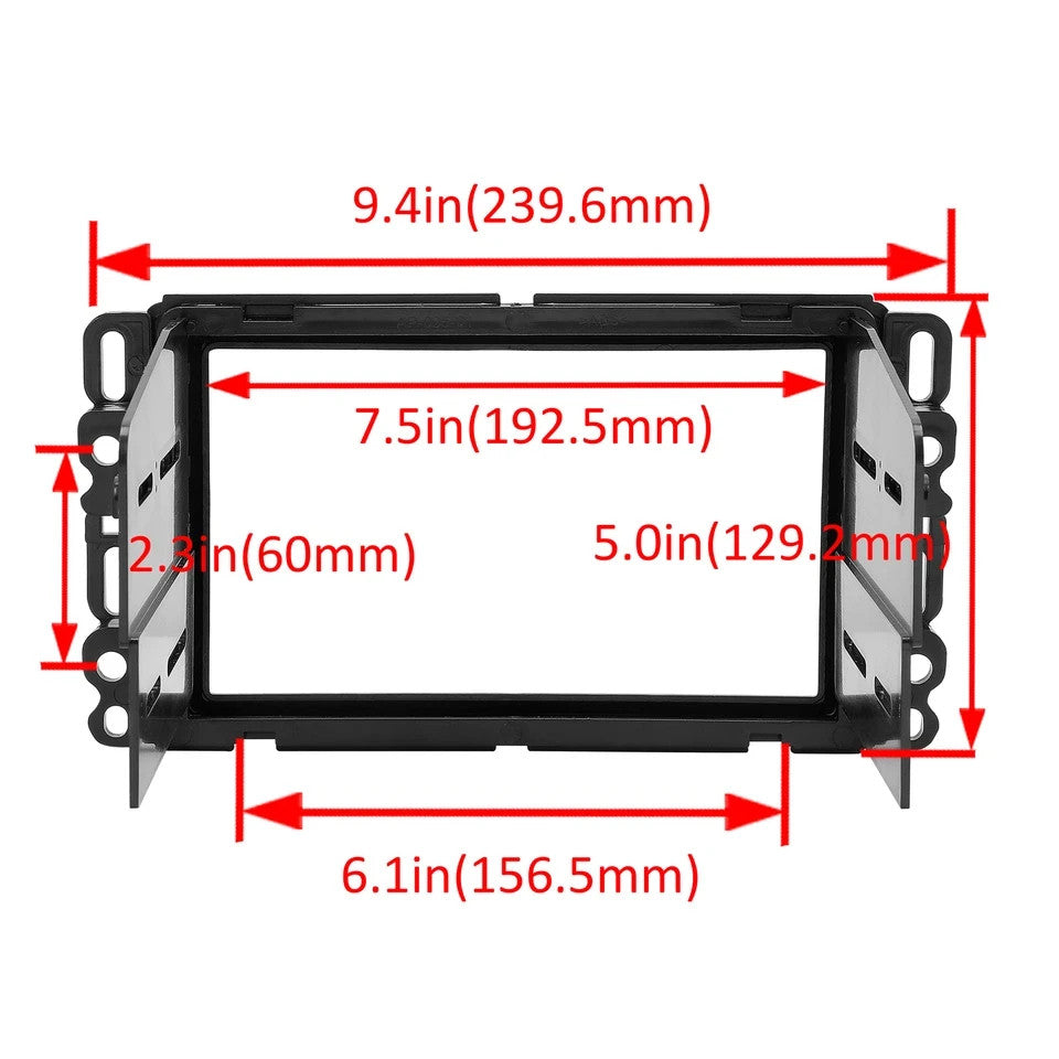 Car Radio Stereo 2Din Dash Kit Harness for 07-14 GMC Sierra 07-09 SUZUKI XL-7