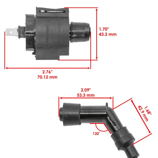 Ignition Coil for Honda 125 TRX125 Fourtrax 1987 1988 Atv Ignition Coil