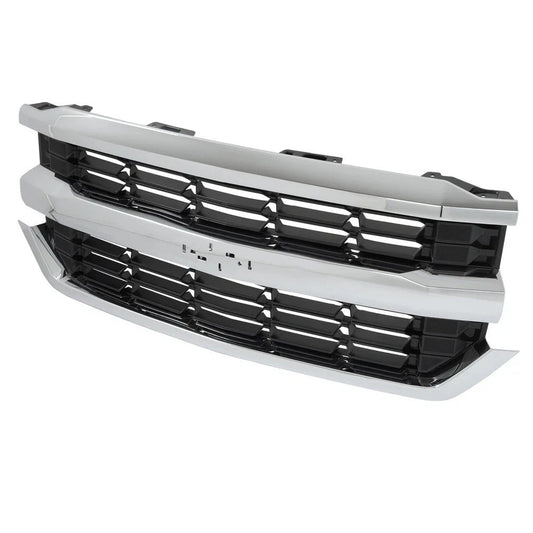 Front Upper Grille Chrome For 2016-2019 2016 Chevrolet Silverado 1500 Grill