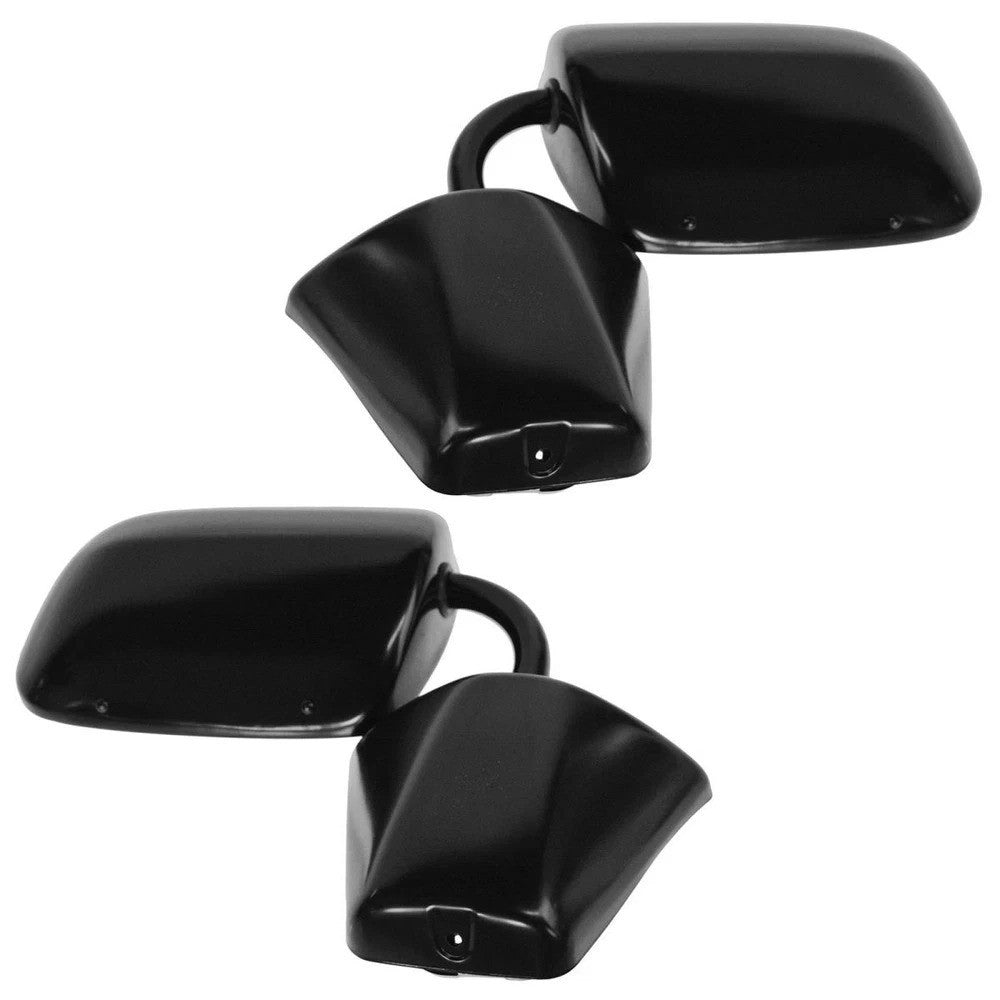 Mirror Manual Black 3 Bolt Mount LH Driver RH Passenger Pair for Chevy GMC