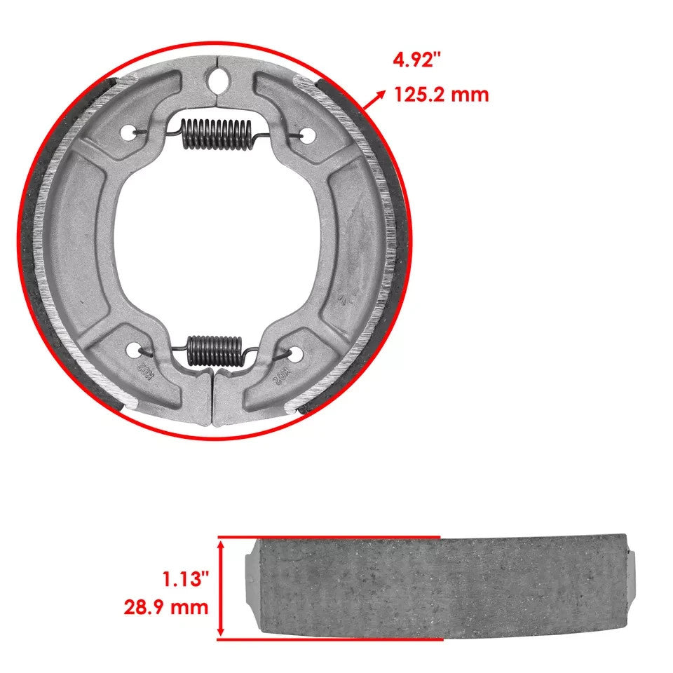 For Yamaha Breeze 125 Grizzly 125 Raptor 50 Rear Brake Shoes