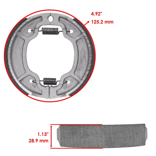 For Yamaha Breeze 125 Grizzly 125 Raptor 50 Rear Brake Shoes