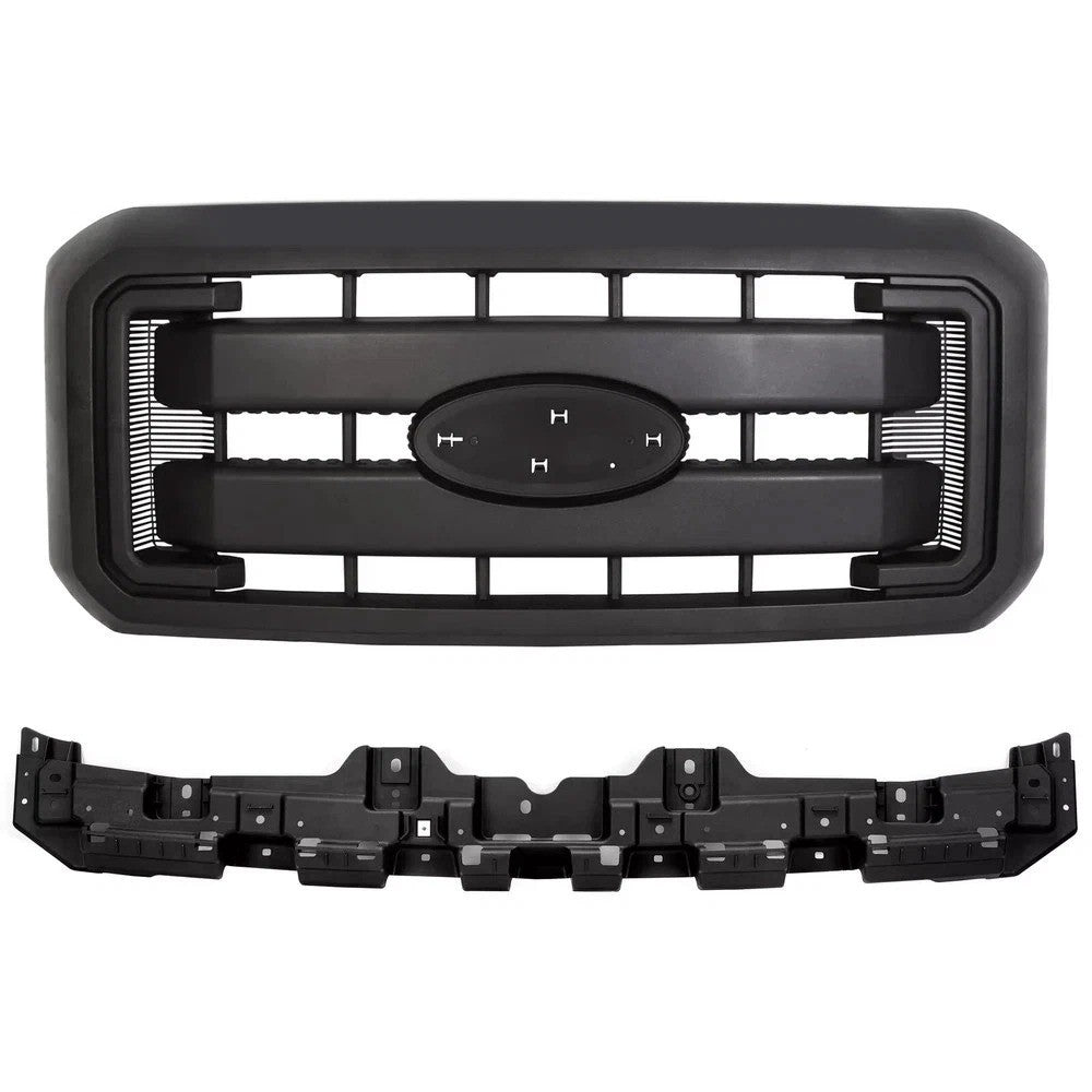 For 2011-2016 F250 F350 F450 F550 Super Duty Front Grille W/ Reinforcement Mount