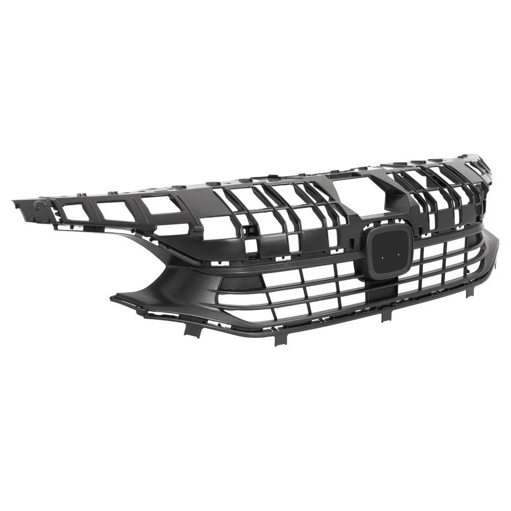 Front Bumper Upper & Lower Grill W/ Headlight Eyelid For Honda Civic 2022-2023