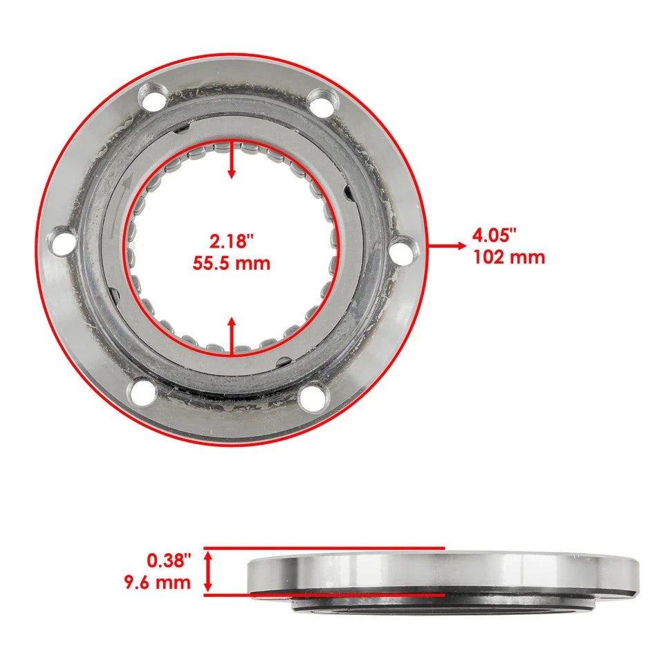 for Yamaha Rhino 660 YXR660 F 4X4 2004-2007 Starter Clutch One Way Bearing Sprag